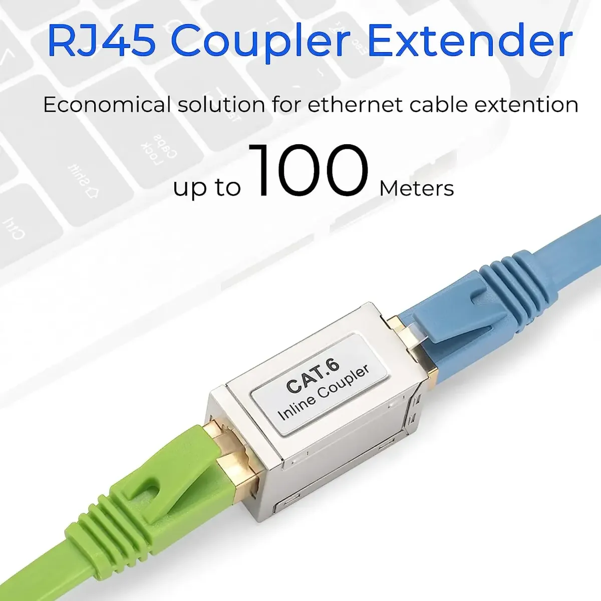 10Gbps RJ45 Ethernet Coupler Extender, Female to Female Cat7 Connector for Cat6/Cat5e Network Cables, Plug-and-Play Network Extender showcase 2