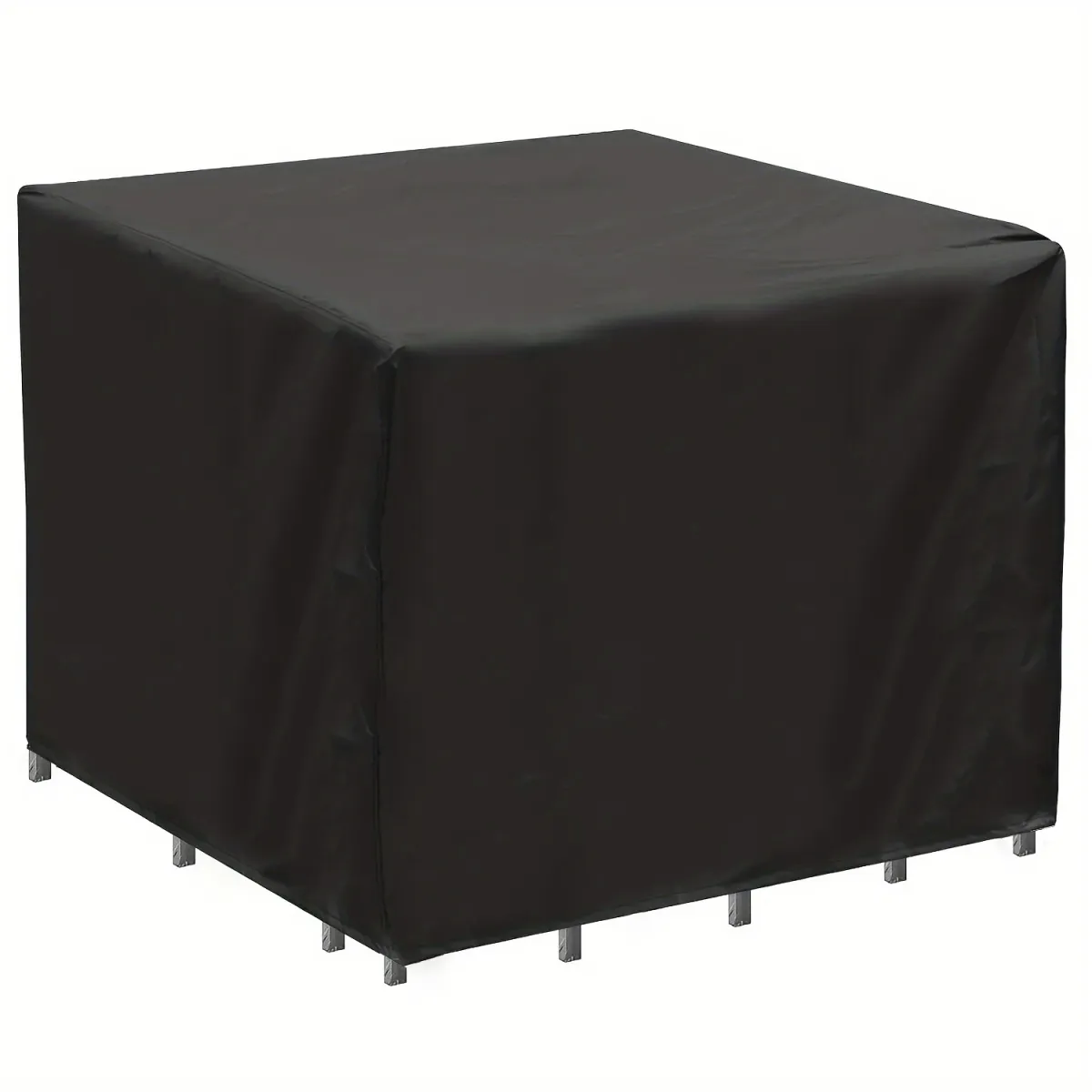 Heavy Duty Square Patio Furniture Cover - All Weather UV Resistant Outdoor Table and Chair Protection Set, Waterproof PVC Coating, Multiple Sizes Available showcase 1