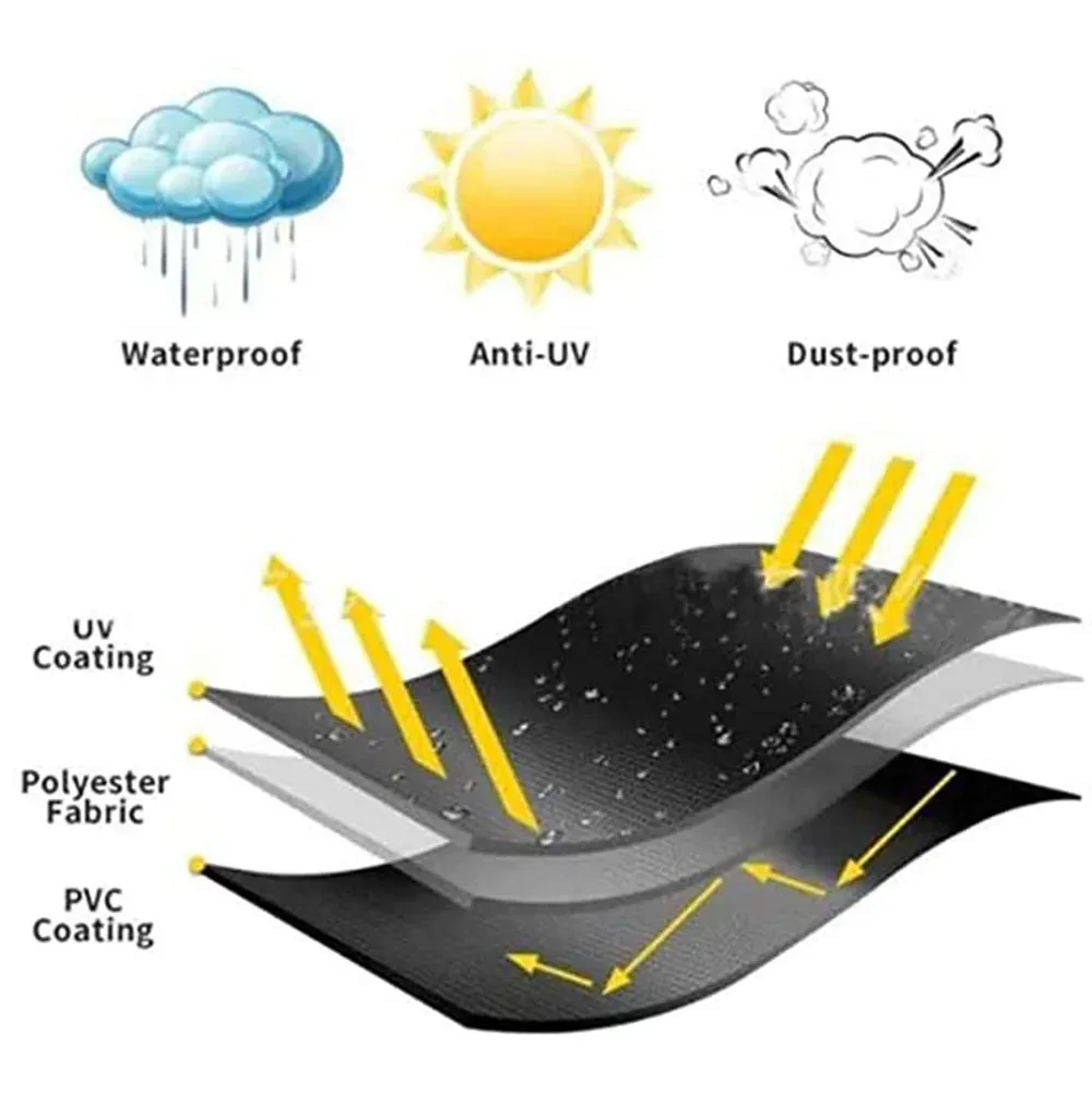 Waterproof Patio Furniture Cover - Heavy Duty Outdoor Sectional Sofa, Table, and Chair Set Protector - UV Resistant, All-Weather Protection for Garden Furniture showcase 30