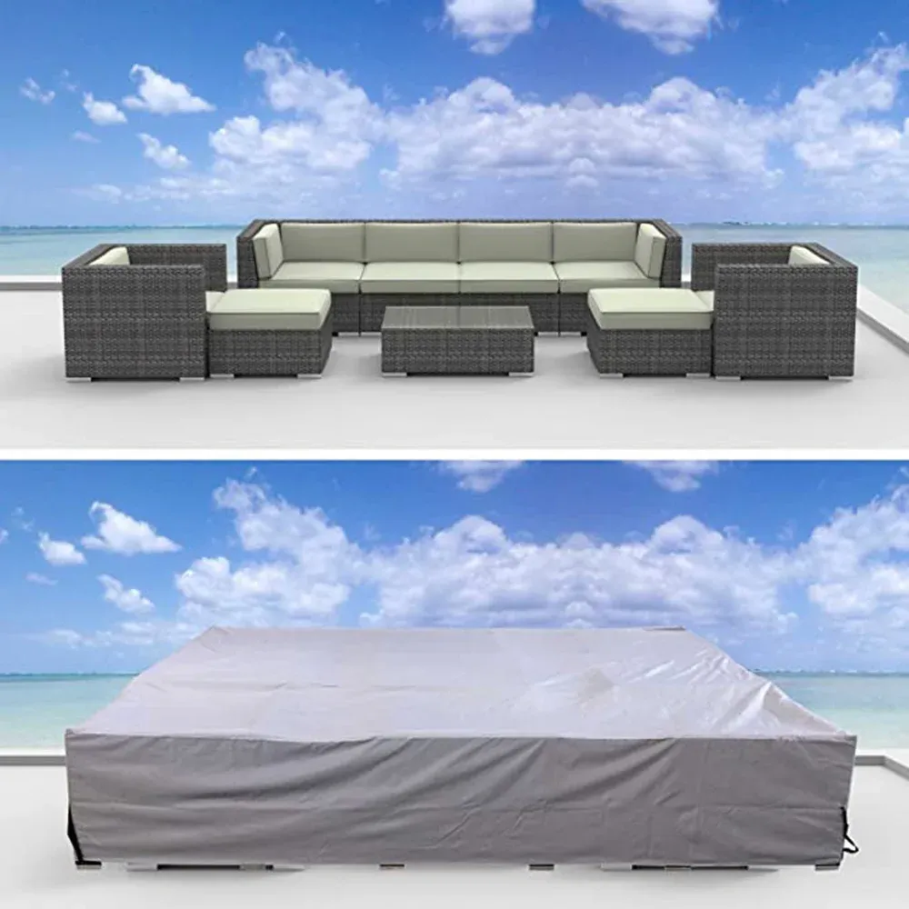 Waterproof Patio Furniture Cover - Heavy Duty Outdoor Sectional Sofa, Table, and Chair Set Protector - UV Resistant, All-Weather Protection for Garden Furniture showcase 4