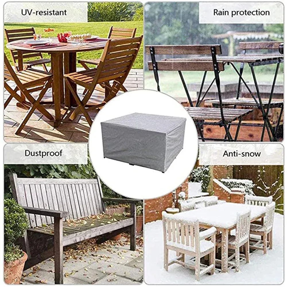 Waterproof Patio Furniture Cover - Heavy Duty Outdoor Sectional Sofa, Table, and Chair Set Protector - UV Resistant, All-Weather Protection for Garden Furniture showcase 2