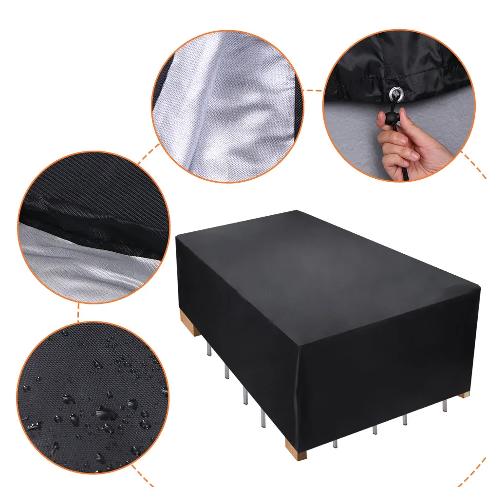 Waterproof Patio Furniture Cover - Heavy Duty Outdoor Sectional Sofa, Table, and Chair Set Protector - UV Resistant, All-Weather Protection for Garden Furniture showcase 21