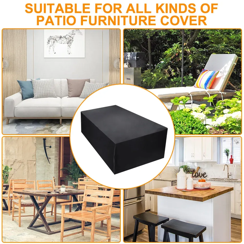 Waterproof Patio Furniture Cover - Heavy Duty Outdoor Sectional Sofa, Table, and Chair Set Protector - UV Resistant, All-Weather Protection for Garden Furniture showcase 23