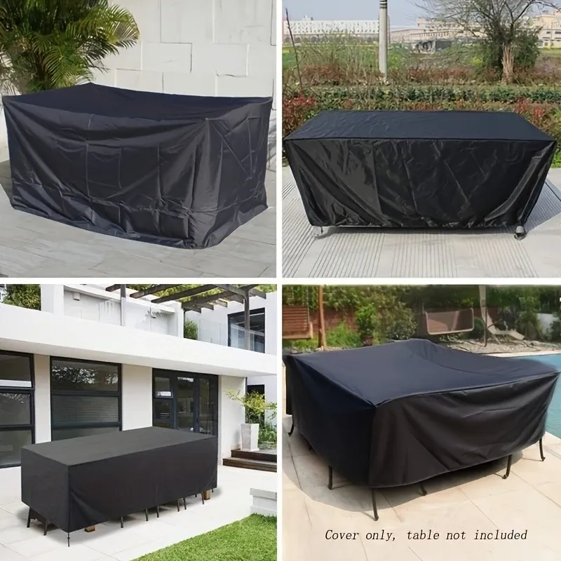 Premium 210D Oxford Fabric Waterproof Outdoor Furniture Cover for Garden Patio Square Tables Chairs Sofas - All-Weather UV Resistant Durable Protection thumbnail 1