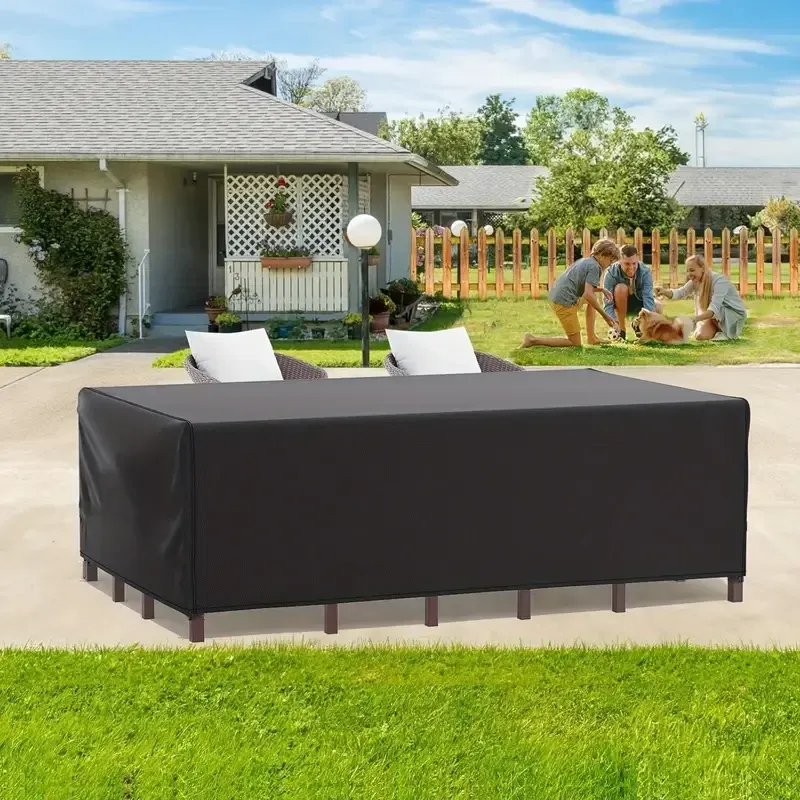 Waterproof Outdoor Furniture Cover for Patio Garden Sets - Rain, Snow, Dust Protection for Chairs, Sofas, Tables (102-137 Inch Length) showcase 3