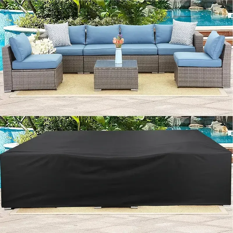 Waterproof Outdoor Furniture Cover for Patio Garden Sets - Rain, Snow, Dust Protection for Chairs, Sofas, Tables (102-137 Inch Length) thumbnail 5