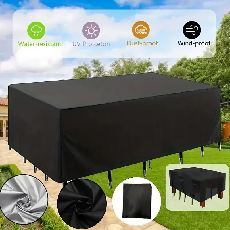 Waterproof Outdoor Furniture Cover for Patio Garden Sets - Rain, Snow, Dust Protection for Chairs, Sofas, Tables (102-137 Inch Length) showcase 4
