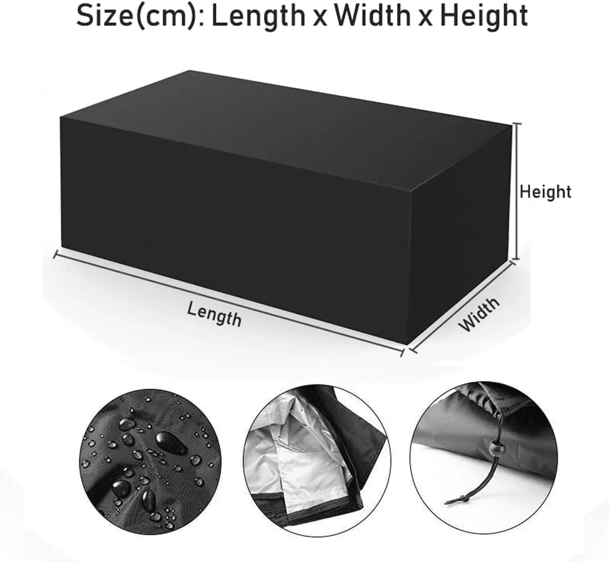 Heavy Duty Outdoor Patio Furniture Cover - Waterproof Sectional Sofa, Table, and Chair Set Protection - Large Size for All-Weather Durability showcase 4