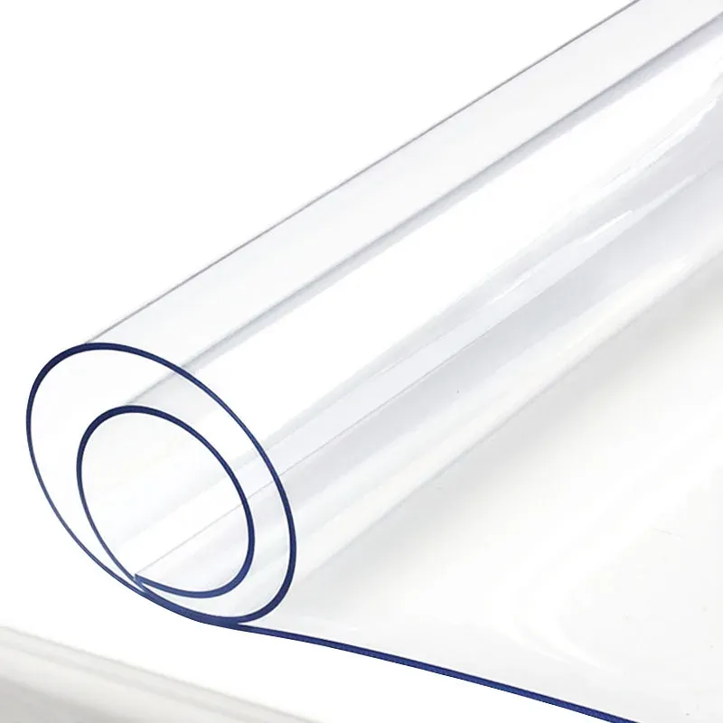 PVC Waterproof Transparent Tablecloth Soft Glass Table Protector for Dining Table, Coffee Table - Durable, Easy Clean Home Decor showcase 12