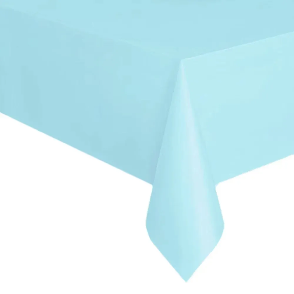 Disposable Plastic Tablecloths 137x274cm/137x183cm - Waterproof, Oil-Proof PEVA Dining Table Covers for Parties, Picnics, BBQs, Outdoor Events - White, Black, Blue, Pink, Yellow, Green showcase 5