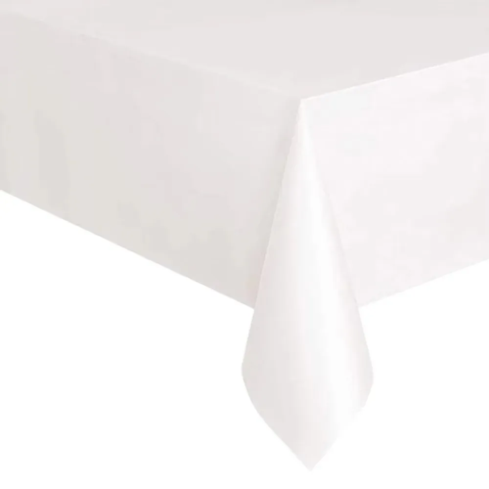 Disposable Plastic Tablecloths 137x274cm/137x183cm - Waterproof, Oil-Proof PEVA Dining Table Covers for Parties, Picnics, BBQs, Outdoor Events - White, Black, Blue, Pink, Yellow, Green showcase 3