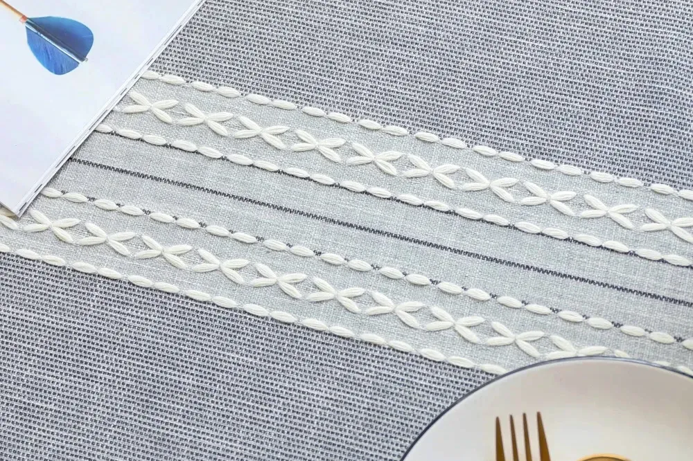 Battilo Linen Cotton Tablecloth - Round & Rectangular Dining Coffee Kitchen Table Cover with Elegant Tassels, Anti-Fading & Wrinkle-Resistant for Home Decor & Parties showcase 16