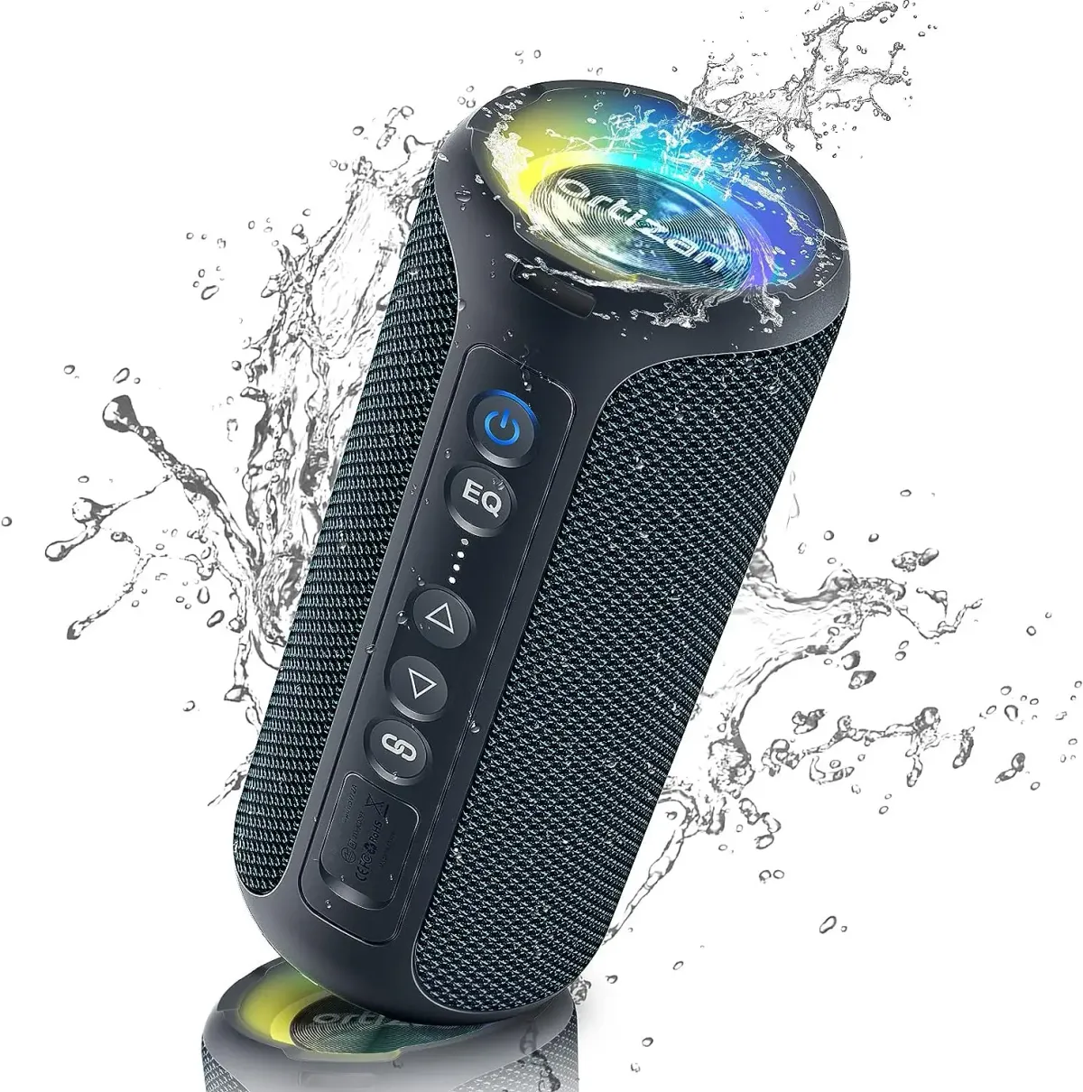 Ortizan X8 Pro 40W Bluetooth Speaker - Enhanced Bass, IPX7 Waterproof, LED Lights, 30-Hour Playtime, Portable Wireless Outdoor Speaker with TWS Pairing and EQ Modes showcase 4