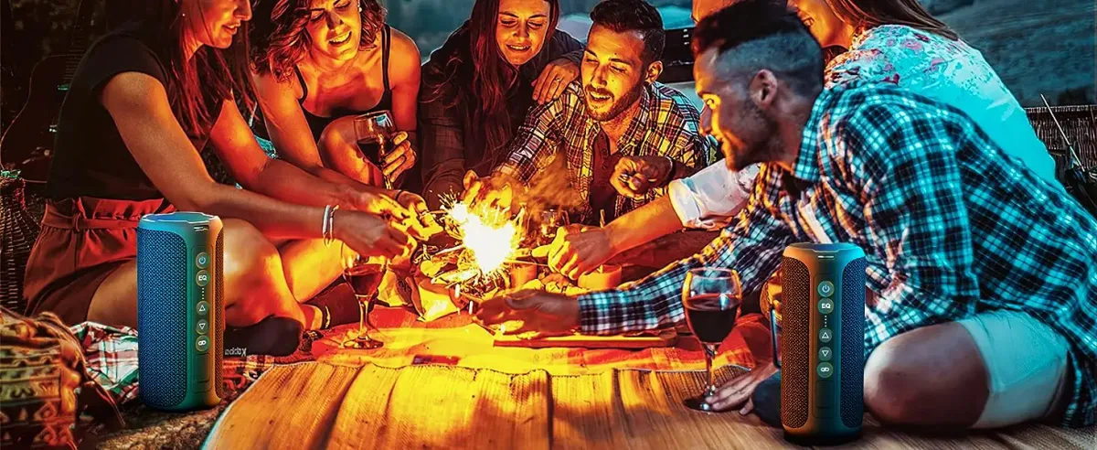 Ortizan X8 Pro 40W Bluetooth Speaker - Enhanced Bass, IPX7 Waterproof, LED Lights, 30-Hour Playtime, Portable Wireless Outdoor Speaker with TWS Pairing and EQ Modes showcase 6