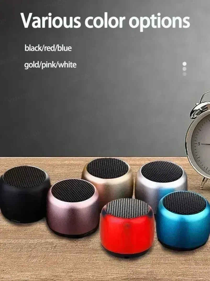 M1 Portable Bluetooth Speaker with 3D Surround Sound, Mini USB Outdoor Subwoofer Audio Player, IPX5 Waterproof, Metal Casing, 3-4 Hour Playtime showcase 9