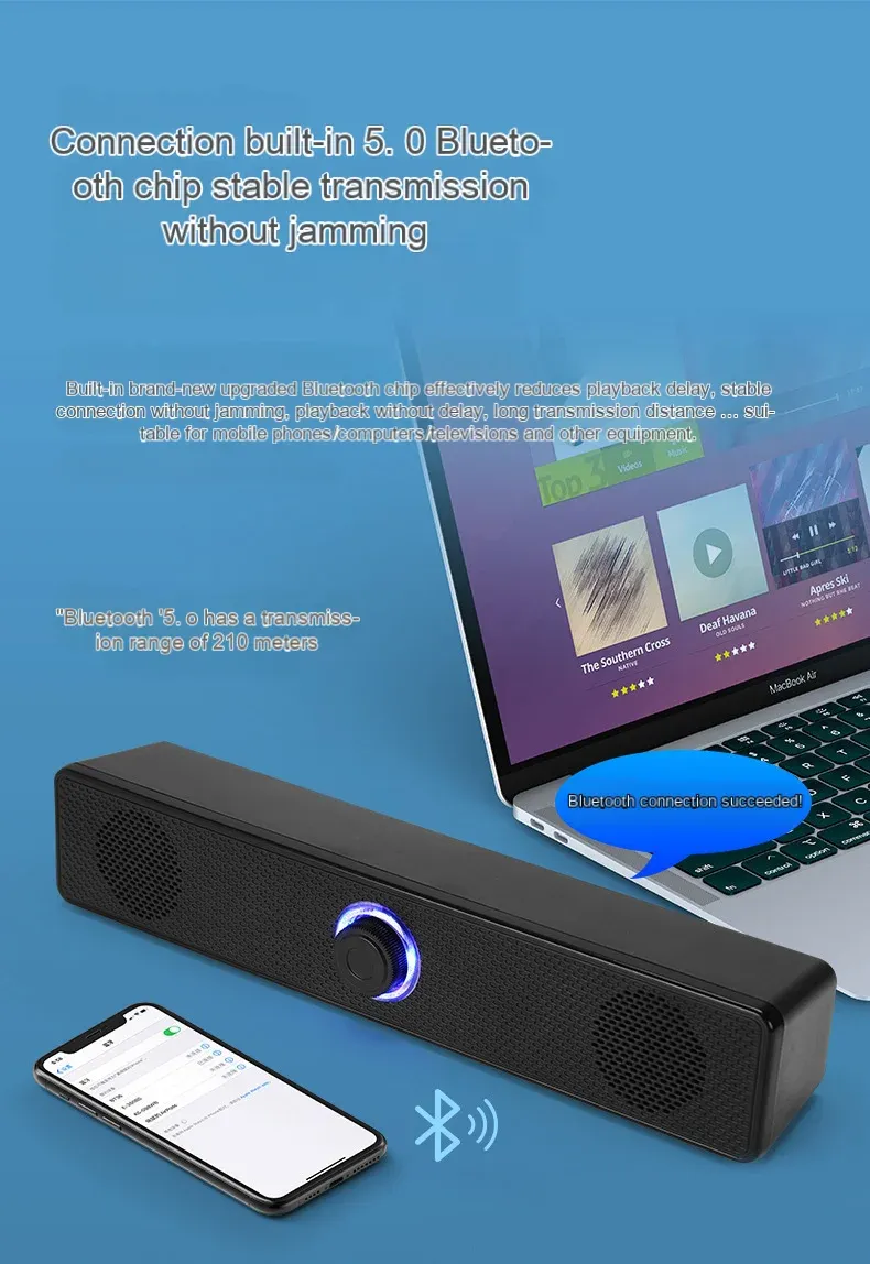 HOMEFISH Bluetooth Wired Dual-Purpose Microphone Speaker - High-Volume Desktop Audio for Calls and Entertainment showcase 2