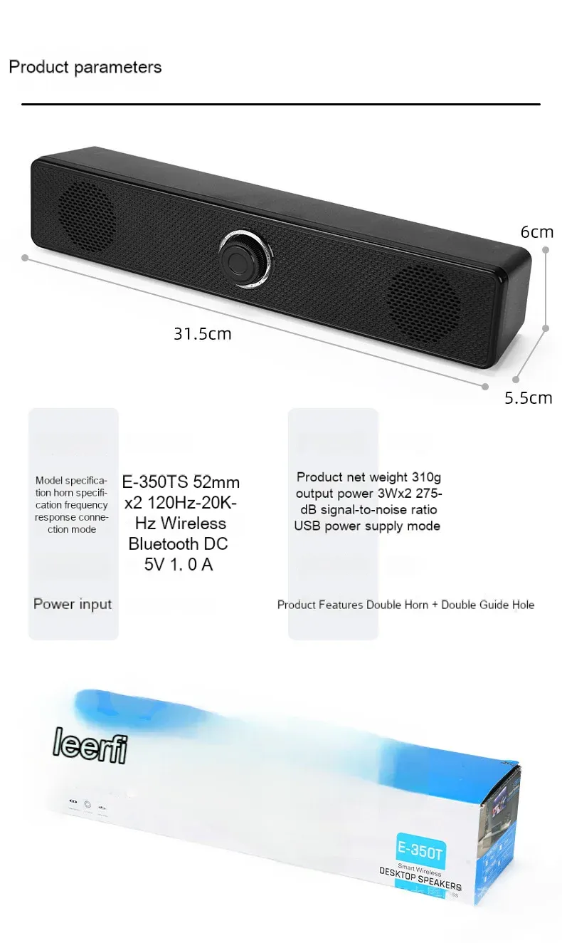 HOMEFISH Bluetooth Wired Dual-Purpose Microphone Speaker - High-Volume Desktop Audio for Calls and Entertainment showcase 8
