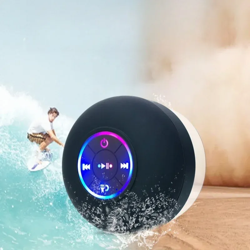 Mini Waterproof Bluetooth Speaker with Suction Cup & Microphone - Portable Wireless Audio for Showers, Pools, Beaches showcase 5