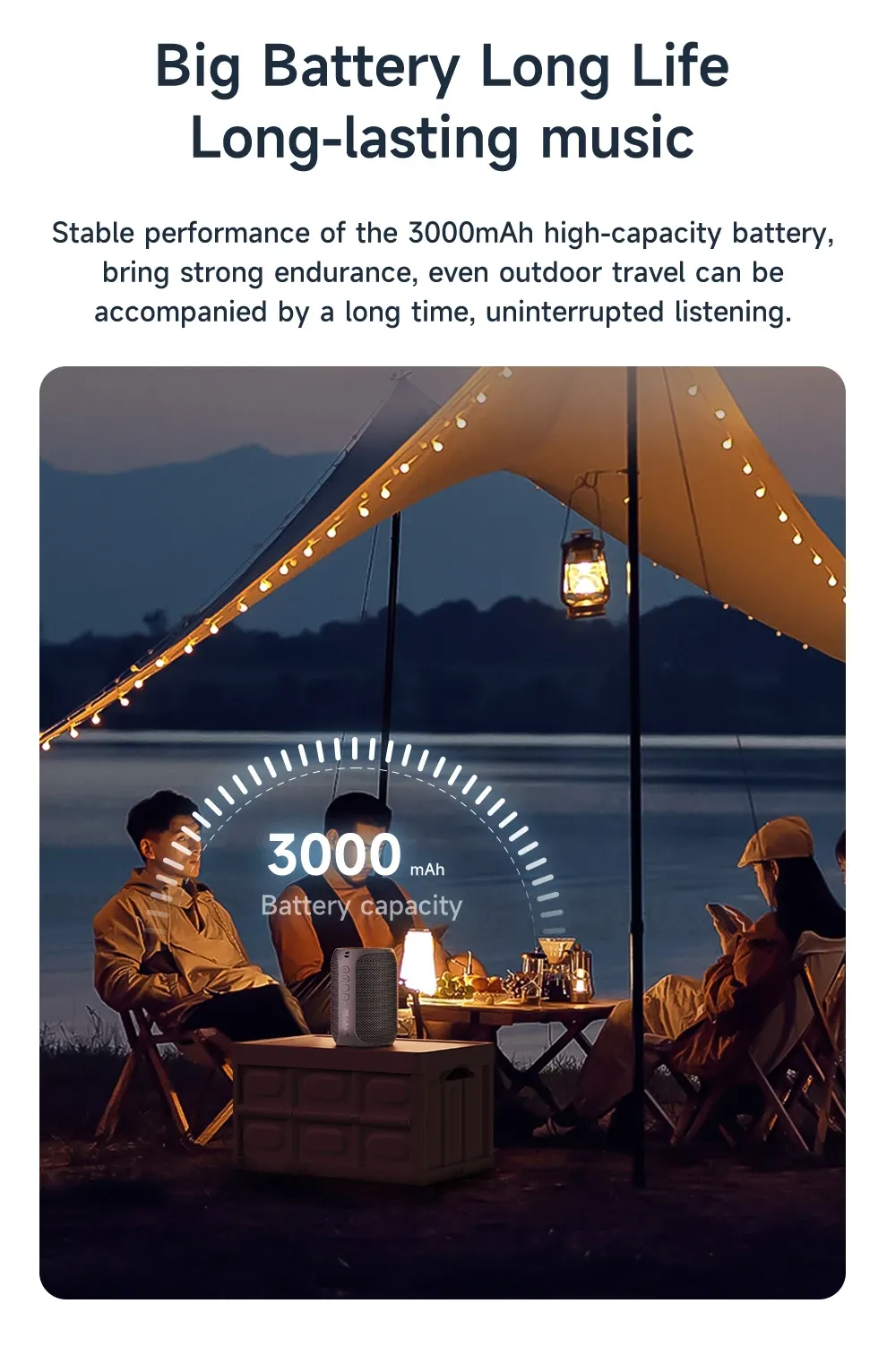 ZEALOT S32PRO Powerful Bluetooth Speaker, 15W Stereo Sound, Bass Subwoofer, Waterproof Outdoor Speaker with LED Light, 15-Hour Playtime, Bluetooth 5.2 showcase 7