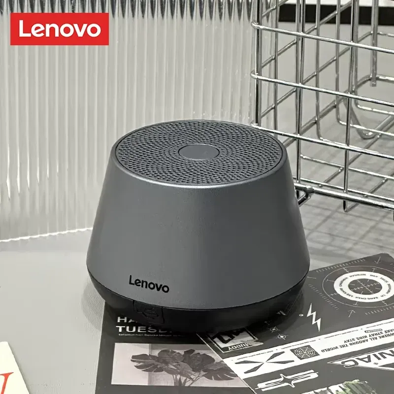 Lenovo K3 Pro Portable Bluetooth Speaker: Lightweight Wireless Subwoofer with Long Battery Life, Mic for Home & Camping