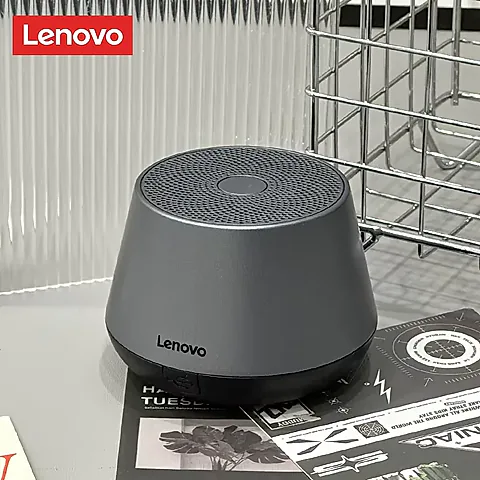 Lenovo K3 Pro Portable Bluetooth Speaker: Lightweight Wireless Subwoofer with Long Battery Life, Mic for Home & Camping
