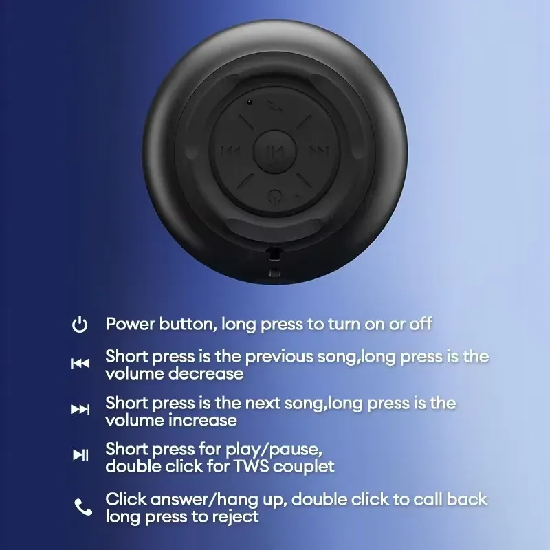 Lenovo K3 Pro Portable Bluetooth Speaker: Lightweight Wireless Subwoofer with Long Battery Life, Mic for Home & Camping thumbnail 6