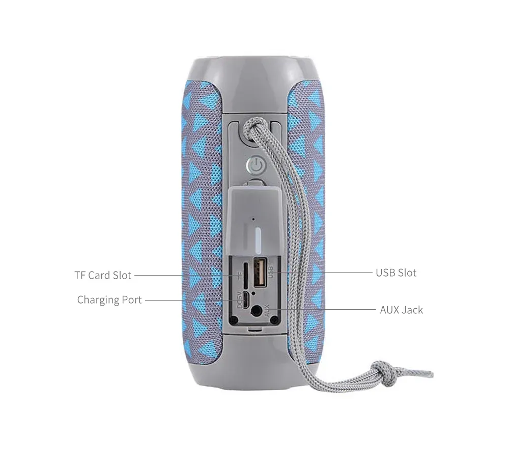 T&G TG117 Portable Bluetooth Speaker, Waterproof Loudspeaker with TWS Stereo Sound, TF Card & FM Radio, 10-Hour Playtime for Outdoor Adventures showcase 12