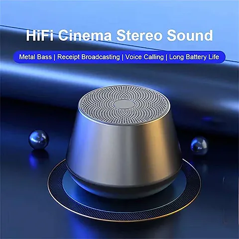 Original Mini Bluetooth 5.0 Speaker with Deep Bass Sound, Portable Loudspeaker for Outdoor Camping and Music Enjoyment