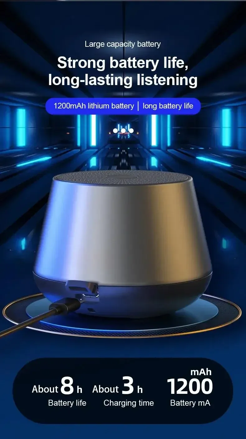 Original Mini Bluetooth 5.0 Speaker with Deep Bass Sound, Portable Loudspeaker for Outdoor Camping and Music Enjoyment showcase 8