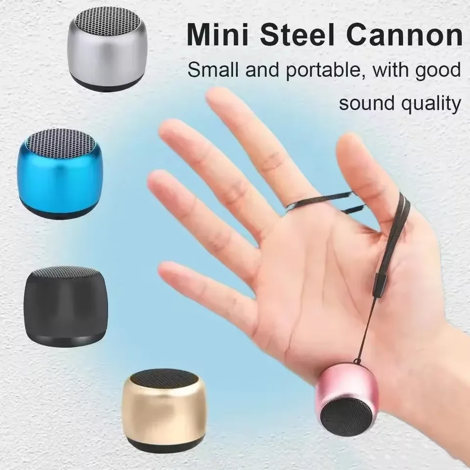 M1 Portable Bluetooth Speaker with 3D Surround Sound, Metal Cabinet, USB Powered, Microphone Functionality, Bluetooth 5.0 - Ideal for Outdoor Music and Calls showcase 1