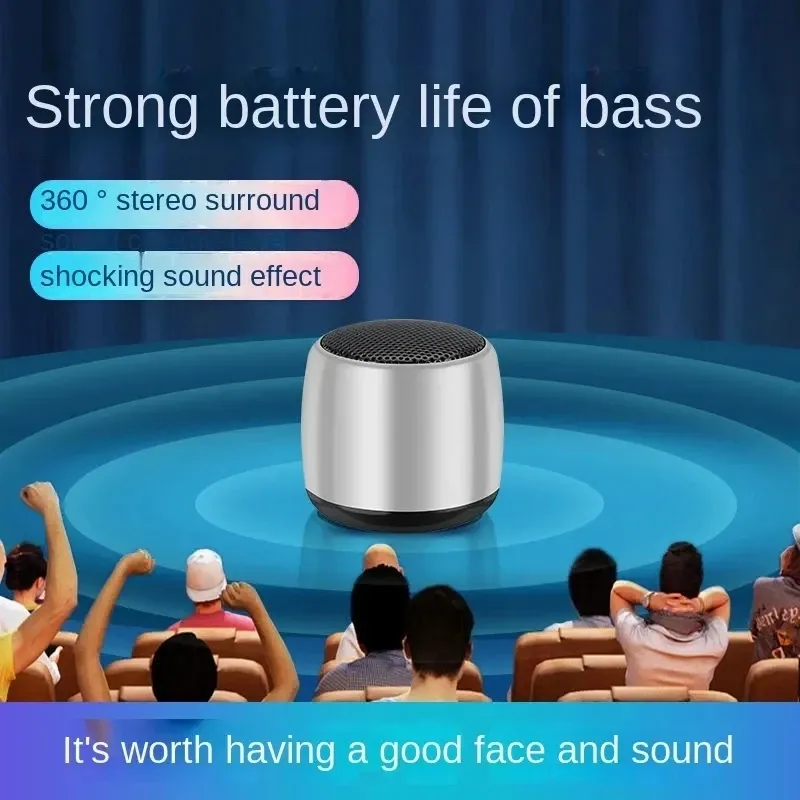 M1 Portable Bluetooth Speaker with 3D Surround Sound, Metal Cabinet, USB Powered, Microphone Functionality, Bluetooth 5.0 - Ideal for Outdoor Music and Calls showcase 3