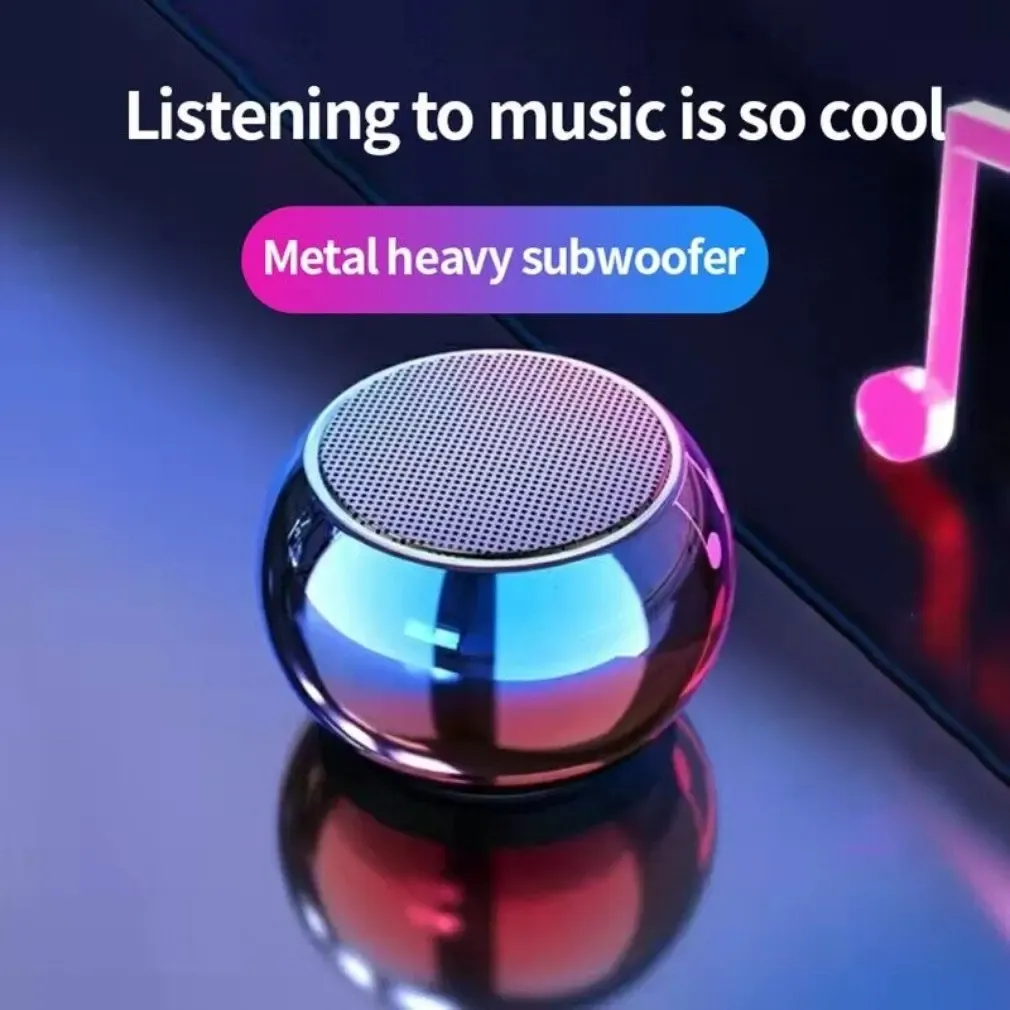 Portable Wireless Bluetooth 5.1 Speaker - Mini Steel Gun Metal Heavy Stereo Subwoofer, Outdoor Sound System with Deep Bass, Compact & Durable for Travel showcase 4