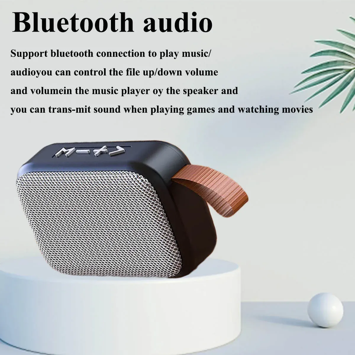 Portable Outdoor Bluetooth 5.0 Speaker, Mini Oxford Loudspeaker, Wireless Column with 3D Stereo Music Player, Hifi Sound Box for Travel and Parties