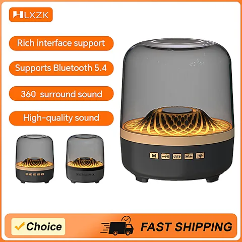 Portable Wireless Bluetooth 5.3 Soundbar Speaker with Subwoofer, Hi-Fi Stereo Audio, Breathing Lamp, TWS Pairing, 5W Output, 500mAh Battery for Home Theater & Mobile Devices