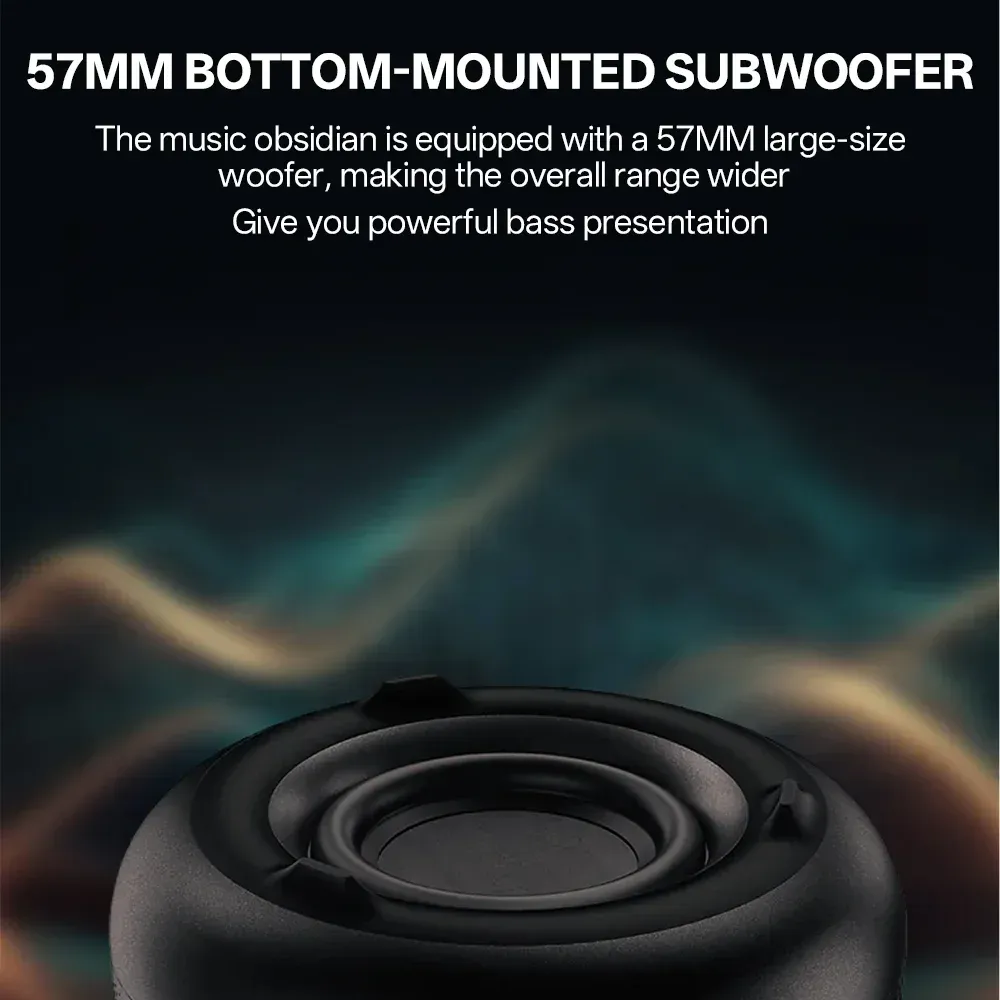Portable Wireless Bluetooth 5.3 Soundbar Speaker with Subwoofer, Hi-Fi Stereo Audio, Breathing Lamp, TWS Pairing, 5W Output, 500mAh Battery for Home Theater & Mobile Devices thumbnail 6