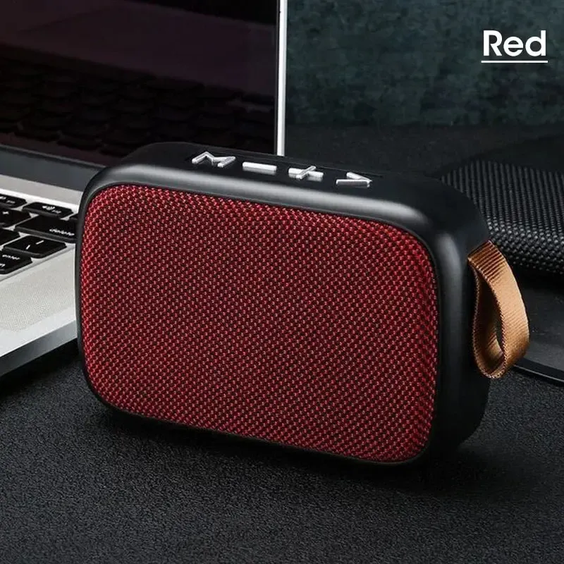 Portable Wireless Bluetooth Speaker with Subwoofer, Mini Home Cloth Speaker for Outdoor Use, Supports TF Card, U Disk, FM Radio, Rechargeable Battery - Red, Black, Blue showcase 7