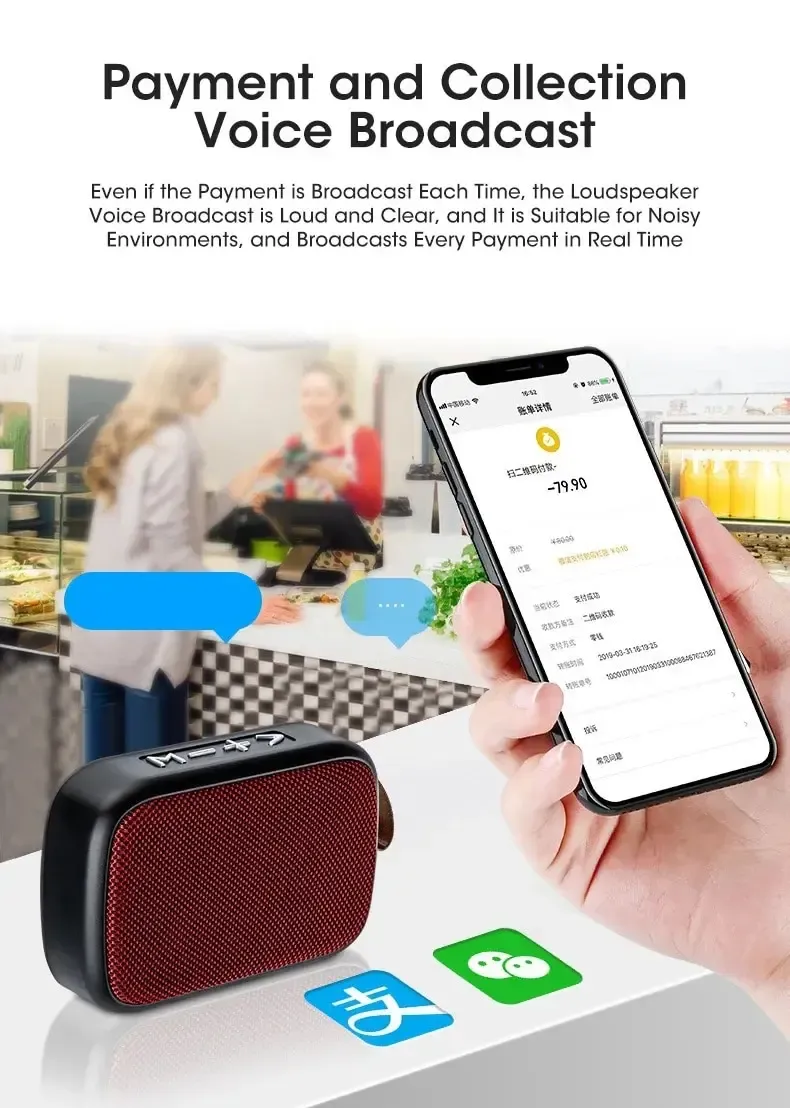 Portable Wireless Bluetooth Speaker with Subwoofer, Mini Home Cloth Speaker for Outdoor Use, Supports TF Card, U Disk, FM Radio, Rechargeable Battery - Red, Black, Blue showcase 5