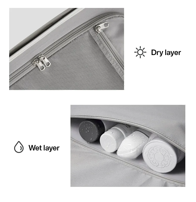 Mixi 24" Wide Handle Hardside Spinner Suitcase with Rolling Wheels - Patent Design Travel Luggage for Men & Women, Includes 20" Carry-On Option & Waterproof Pocket showcase 16