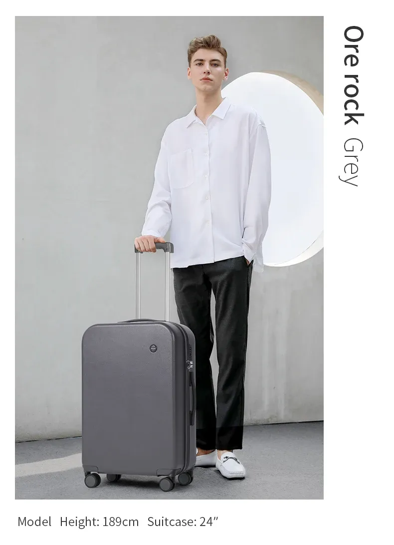 Mixi Puristic Design Hardside Luggage Set - 16-28 Inch Rolling Wheel Suitcase for Men & Women, Durable PC Material, YKK Zippers, Spinner Wheels, Travel Trolley Case showcase 9