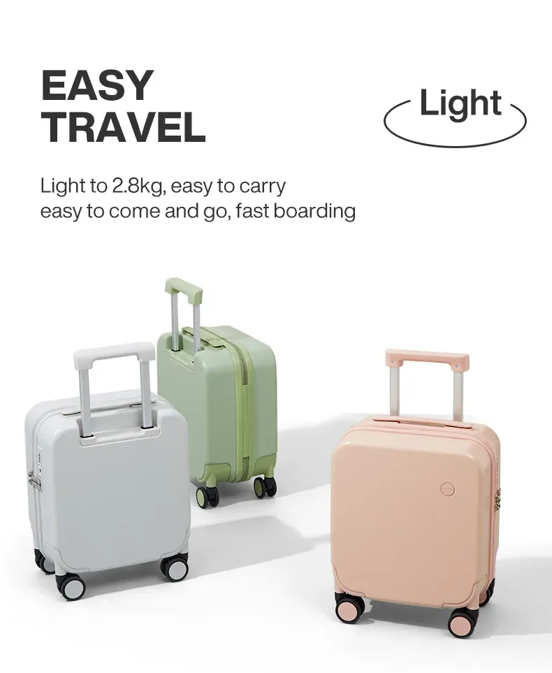 Mixi Puristic Design Hardside Luggage Set - 16-28 Inch Rolling Wheel Suitcase for Men & Women, Durable PC Material, YKK Zippers, Spinner Wheels, Travel Trolley Case showcase 25
