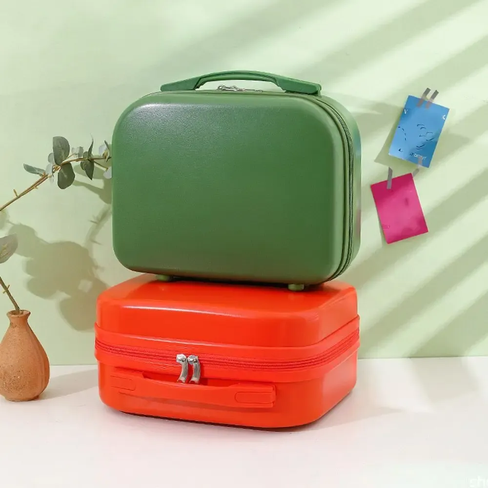 14-Inch Mini Carry-On Suitcase for Women - Compact Travel Luggage & Makeup Bag, Durable ABS+PC Hard Shell for Short Trips thumbnail 3