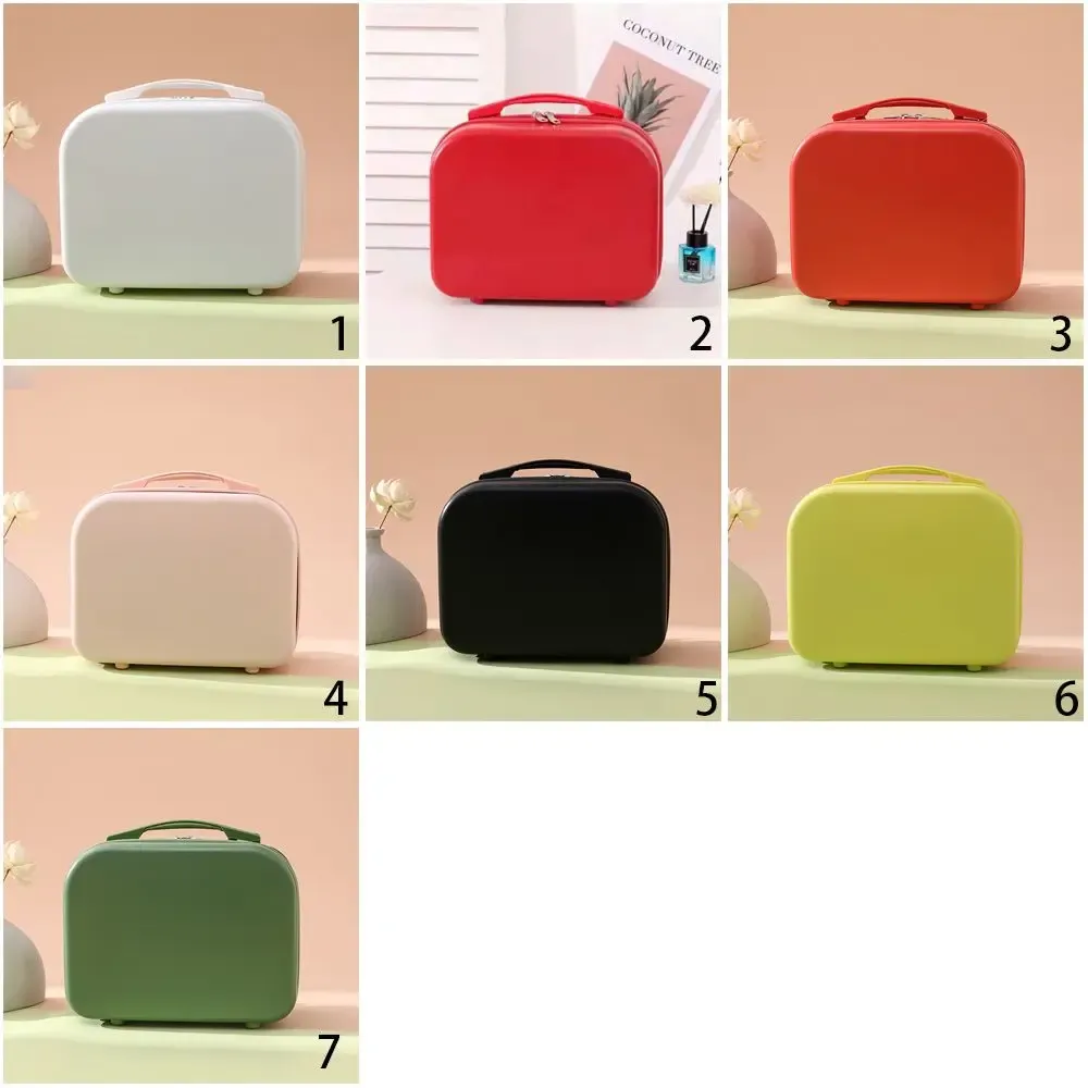 14-Inch Mini Carry-On Suitcase for Women - Compact Travel Luggage & Makeup Bag, Durable ABS+PC Hard Shell for Short Trips showcase 3