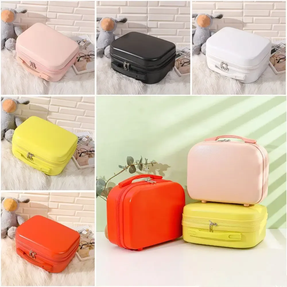 14-Inch Mini Carry-On Suitcase for Women - Compact Travel Luggage & Makeup Bag, Durable ABS+PC Hard Shell for Short Trips showcase 1