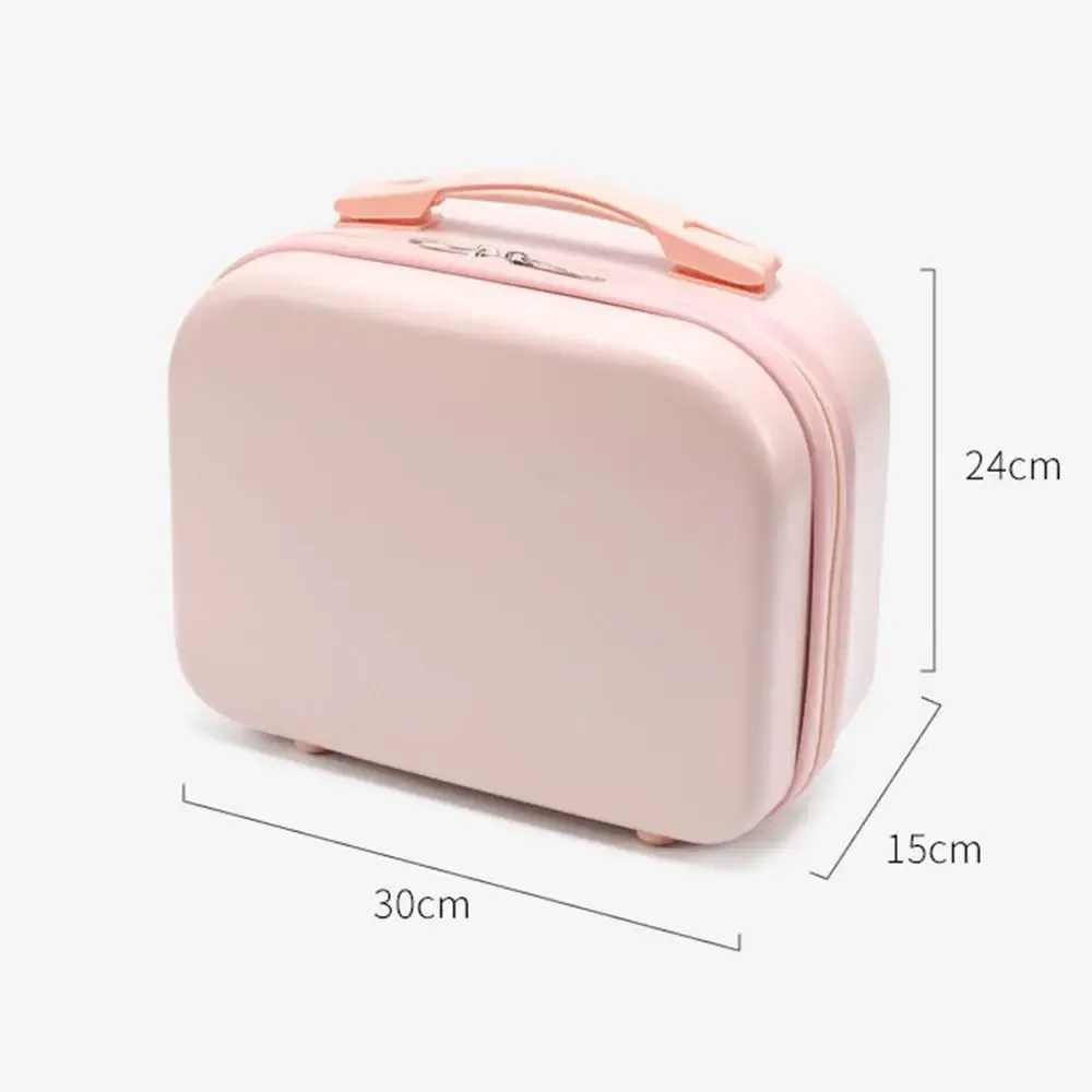 14-Inch Mini Carry-On Suitcase for Women - Compact Travel Luggage & Makeup Bag, Durable ABS+PC Hard Shell for Short Trips thumbnail 6