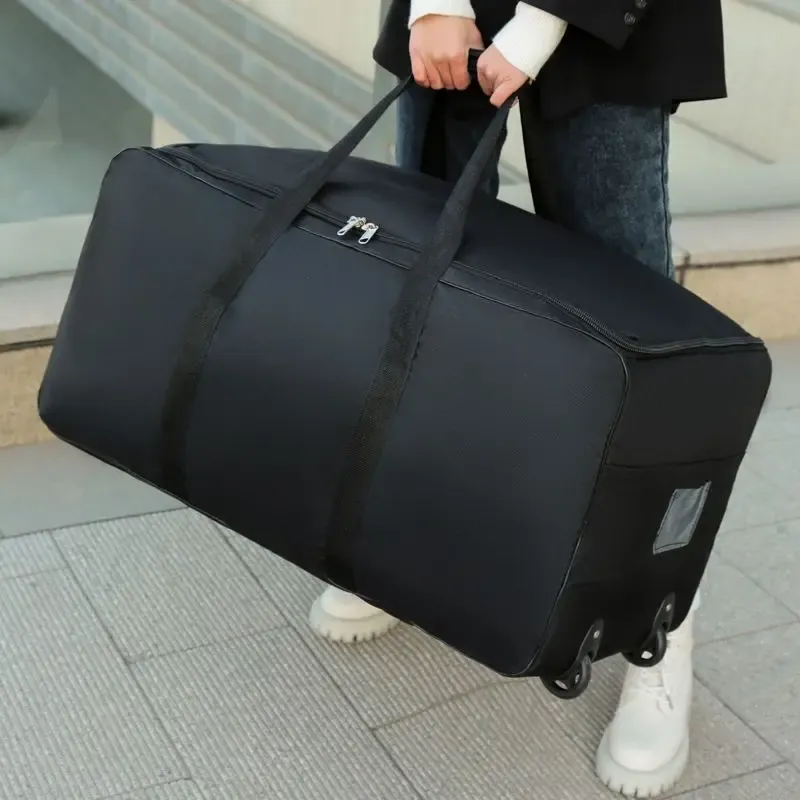 Foldable Large Capacity Carry-On Luggage Trolley Suitcase with Wheels, Expandable Travel Bag for Men and Women showcase 3