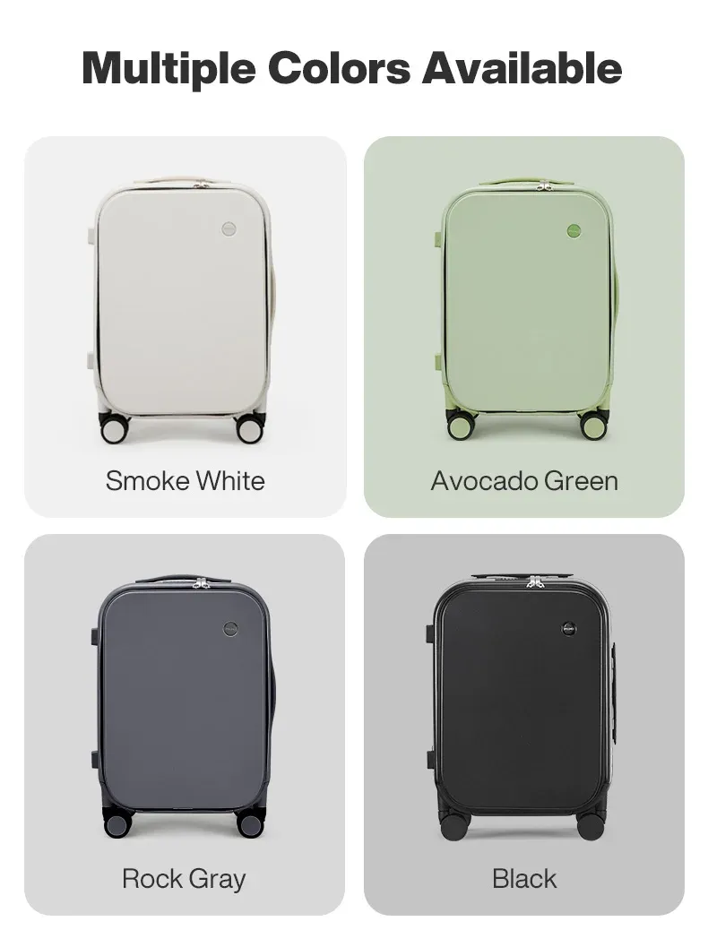 Mixi New Aluminum Frame Front Opening Rolling Travel Suitcase Luggage - 20" Carry-On, 24" & 26" Sizes Available for Business & Leisure Travel showcase 28