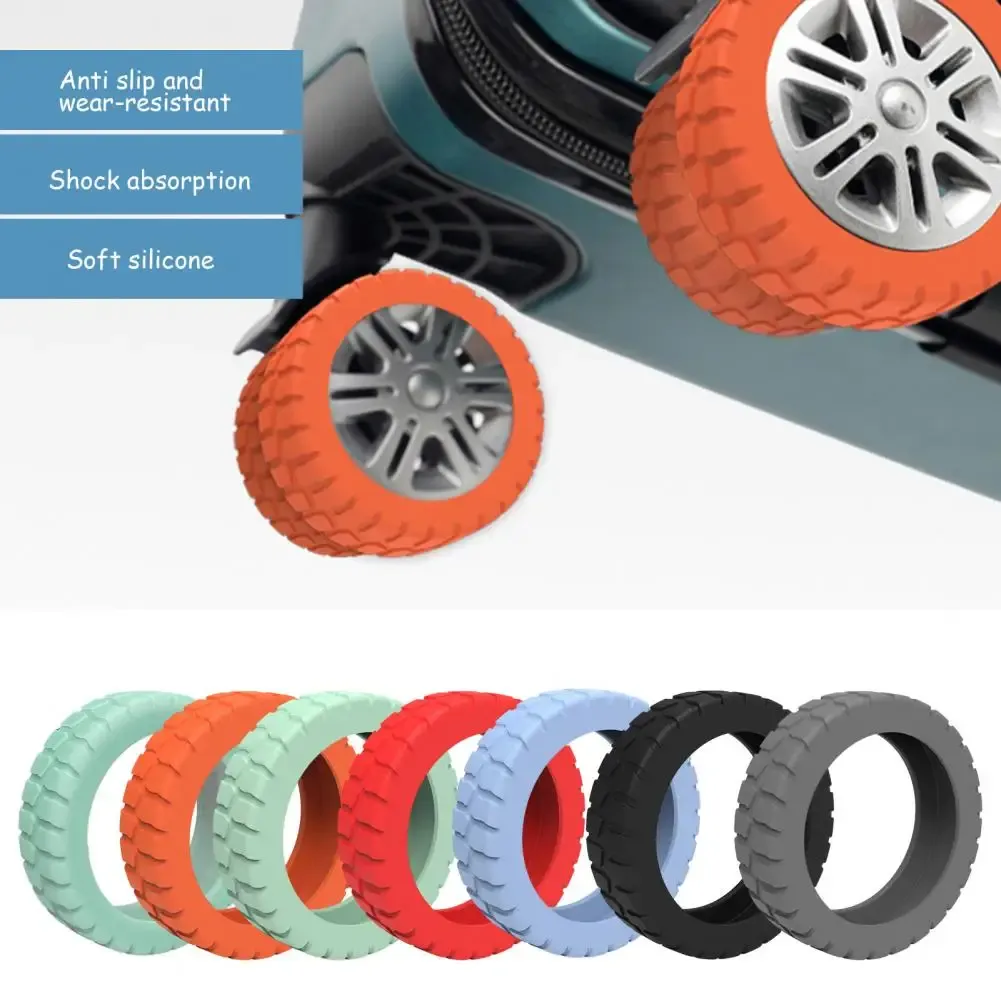 8Pcs Silicone Luggage Wheel Covers for Spinner Suitcases - Noise Reduction, Scratch-Free, Anti-Slip Protectors for 4.3-6cm Wheels - Travel Luggage Accessories showcase 5