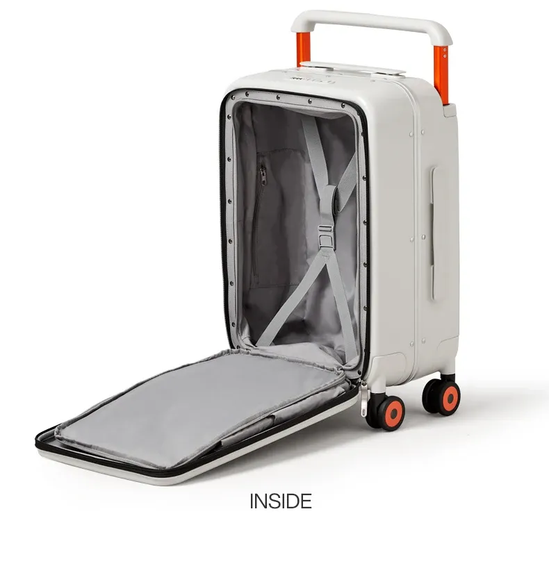 Mixi 20-Inch Carry-On Luggage Suitcase for Men & Women, Durable PC with Aluminum Frame, YKK Zipper, Silent Spinner Wheels, Wide Handle Trolley Case for Travel showcase 33