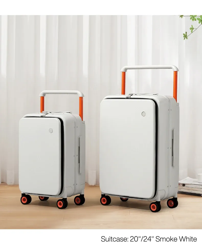 Mixi 20-Inch Carry-On Luggage Suitcase for Men & Women, Durable PC with Aluminum Frame, YKK Zipper, Silent Spinner Wheels, Wide Handle Trolley Case for Travel showcase 23