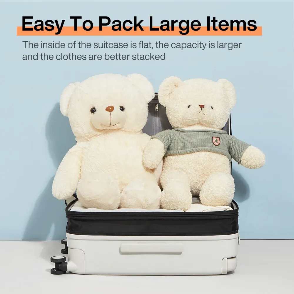 MIXI Expandable Carry-On Luggage: Lightweight 20/24 Inch PC Spinner Suitcase with TSA Lock, Wide Handle, and YKK Zipper for Travel thumbnail 2